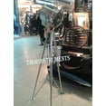 thumbnail image 3 of THOR VINTAGE INDUSTRIAL DESIGNER CHROME NAUTICAL SPOT LIGHT TRIPOD FLOOR LAMP DECOR, 3 of 3