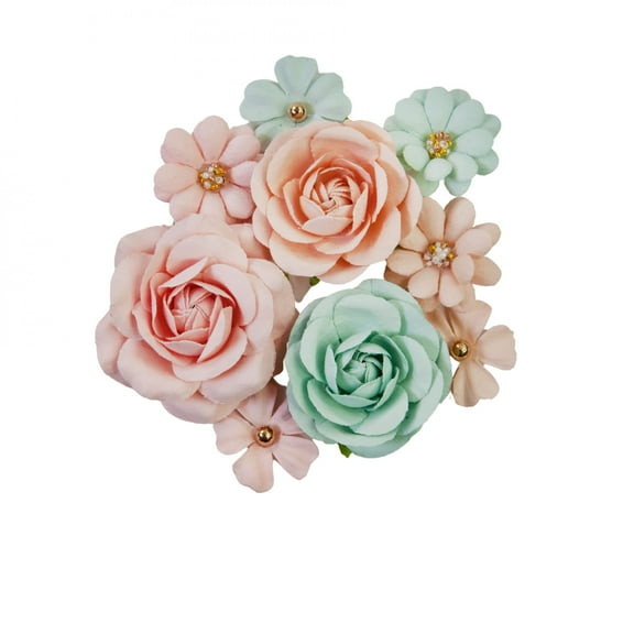Prima Marketing Mulberry Paper Flowers-Corazon/Miel