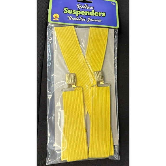 Yellow Suspenders - Adult