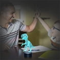 thumbnail image 4 of AURIGATE Dinosaur Night Light for Kids-3D Bedside Lamp 7 Colors Change Remote Control with Acrylic Flats Best Christmas Birthday Gifts for Boys Girls Kids Baby, 4 of 5