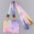 thumbnail image 2 of Ransitute R2808 Minimalistic Color Rendering Lanyard Card ID Holder Car KeyChain ID Card Pass Phone Badge Keyring Holder Jewelry 3, 2 of 6
