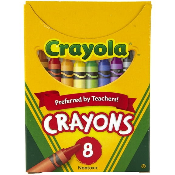Crayola Crayons, Reg Size, 8 Colors Per Box, Set Of 24 Boxes