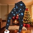 thumbnail image 2 of successthop Warm Leggings for Women Space Star Soft Sleepwear Comfortable Pants Lightweight Winter Shapewear Black L, 2 of 6