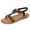 Black, variant on Womens Bohemian Flats Sandals Comfort Walking with Non Slip on Casual Summer Beach Shoes Dress Ankle Elastic Shoes Black 5.5