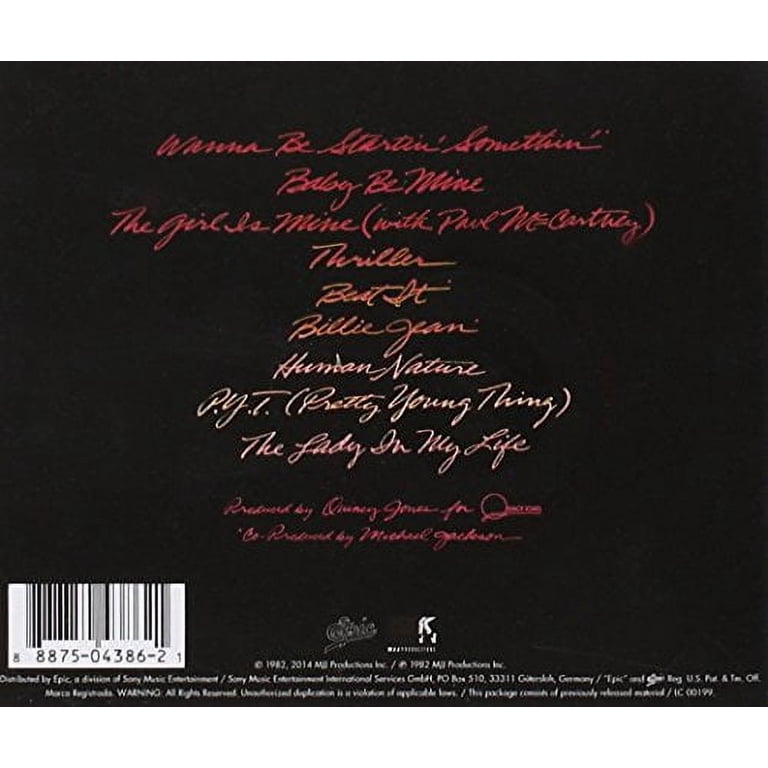 Michael Jackson - Thriller - Music & Performance - CD - Walmart.com