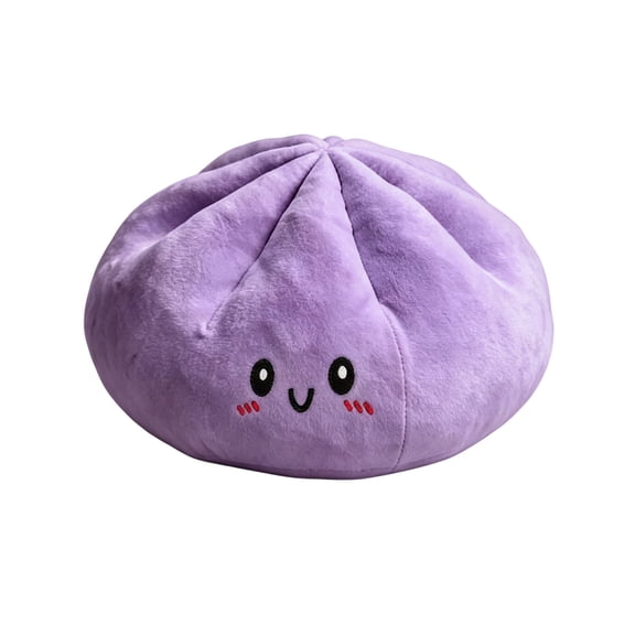 Big Bun Shape Pillow Soft Cute Warm Cushion, Comfortable Decorative Throw Pillow, for Sofa Bed Living Room Home Decor Perfect Gift Idea,Purple