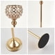 thumbnail image 4 of Juego de 2 Candelabros de Cristal para Decoración de Mesa 15cm 20cm, 4 of 5