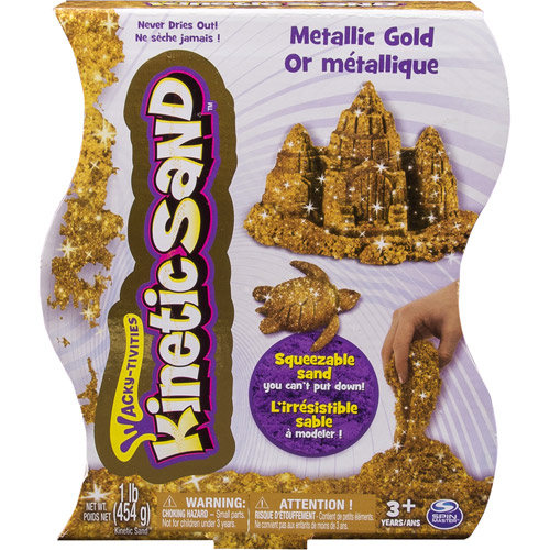 kinetic sand metallic gold