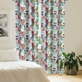 thumbnail image 2 of Ambesonne Colorful Curtains, Tropical Orchids, Pair of 28"x63", Multicolor, 2 of 5