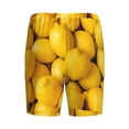 thumbnail image 5 of Fotbe Ripe Yellow Lemon Pajama Shorts for Men, Men's Pajama Bottoms, Sleepwear,Short Pajama Pants-Small, 5 of 9