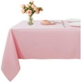 thumbnail image 1 of Rectangle Table Cloth for Dinning Tables, Kitchen,, 100% Cotton Table Top Covers, 400 TC Dust Proof Linen Covers for Tables, Pack of 15 Piece - Pink Solid, 60 x 84 Inch., 1 of 5
