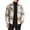 Khaki, variant on XovLAHzY Mens Summer Button Up Shirts Meilicloth Flannel Shirt Long Sleeved Shirt Checked Shirt Jacket Fashion Beach Dress Shirts