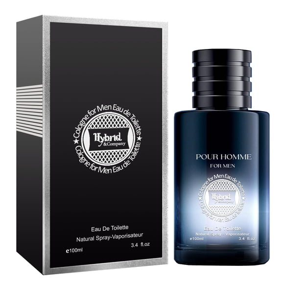 Hybrid & Company SG Cologne para hombre Eau de Toilette en aerosol natural, aroma masculino, 3.4 onzas líquidas