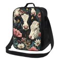 thumbnail image 1 of Disketp Vintage Sunflower Cow Bolsa Térmica Estampada para Almuerzo, Lonchera para Hombres y Mujeres Adultos, 1 of 7