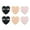 style:style2, variant on 6 Pcs Heart Shaped  Powder Puff for Face Powder, Soft Plush Setting Powder Puff, Velour Cosmetic Foundation Blender Sponge Beauty