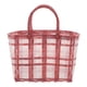 thumbnail image 1 of Bolsa de playa tejida de plástico, tejida a mano, para mujer, informal, reutilizable, para compras de comestibles, verduras, con asas, 1 of 7