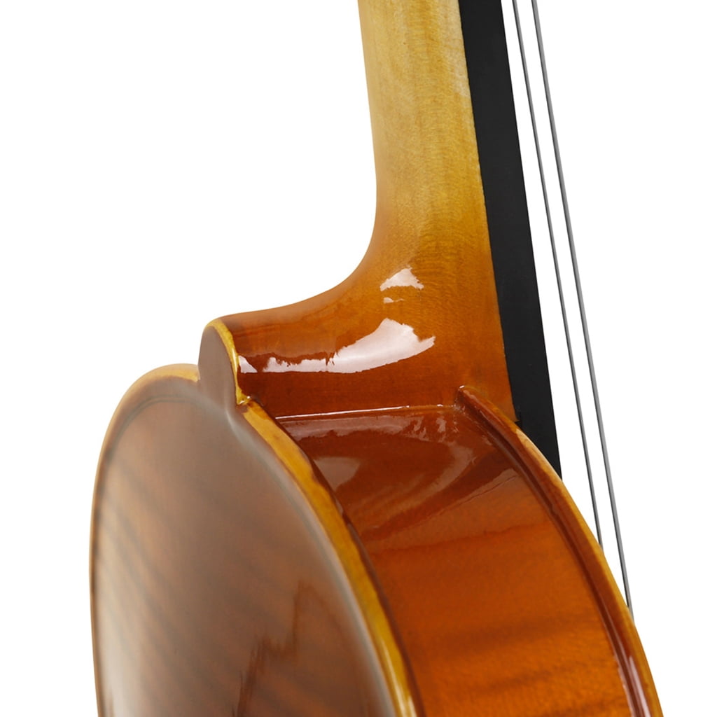RYUJNDK 16 Inch Viola Set, Solid Wood Viola with Carry Case and Bow Set for Beginners Students Natural Color Stringed Instrument