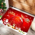 thumbnail image 2 of Vggrvlo Christmas Door Mats Non Slip Extra Soft Absorbent Door Mats Machine Washable Quick Dry Bathroom Rugs Mats 24"x16" for Kitchen, Floor, Office, Sink, Laundry, Black and Gray, 2 of 6