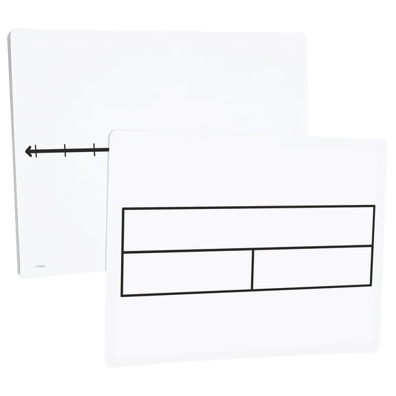 Didax Write-On/Wipe-Off Part-Part-Whole/Number Line Mats, Pack of 10