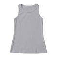 thumbnail image 3 of oqasdz Shirts for Girls Kids Athletic Racerback Crewneck Sleeveless Slim Fit Solid Color Undershirt Workout Yoga for Outdoor, 3 of 6