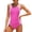 1-Hot Pink32, variant on Byoo Girls Color Block One Piece Swimsuit Ruched Sides Swimwear Quick Dry Bathing Suit