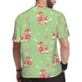 thumbnail image 2 of Wukai Cute Poodle Dog Print Men's Short-Sleeved Mesh T-Shirt,Quick-Dry Short Sleeve Workout T-Shirt-3X-Large, 2 of 8