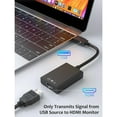 thumbnail image 2 of USB to HDMI Adapter for Monitor, USB 3.0/2.0 to HDMI Graphics Cable for PC Laptop Projector HDTV, 1080P Full HD Multi-Display Video Audio Converter for Windows XP/7/8/8.1/10/11 (Black), 2 of 5