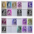 thumbnail image 1 of Juego De 2 Unidades De Moldes De Resina Para Cartas De Tarot, 24 Cartas Arcanas Principales, Molde De Silicona De Grado Alimenticio Para Colgante, Llavero, Juego, Decoración Del Hogar Eigraketly AP005854-00, 1 of 6