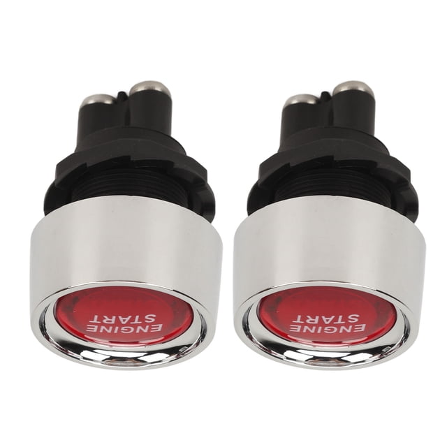 Engine Start Ignition Switch, DC12V 50A Momentary Push Button Starter Switch for RVs Yachts Boats Racing Cars Trucks Marine