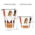 thumbnail image 2 of Lsque Autumn Gnomes-1 Pattern Telescopic Pencil Bag Pen Holder Stationery Case, Stand-up Retractable Transformer Bag Organizer, 2 of 6