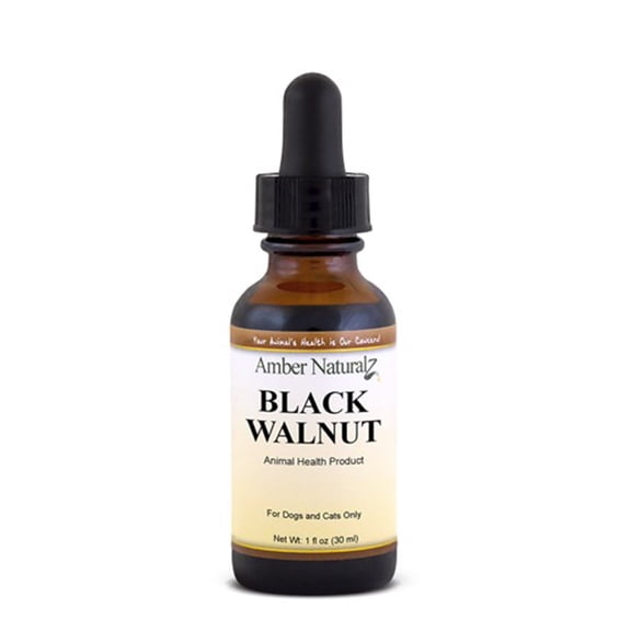 Amber NaturalZ Black Walnut for Dogs and Cats | Supports Normal Digestive & Elimination Processes 1oz