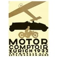 thumbnail image 2 of Vintage Apple Collection 19x24 White Modern Wood Framed Museum Art Print Titled - Zurich Cars, 2 of 4