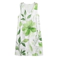 thumbnail image 5 of Summer Dresses for Women Plus Size V-Neck Sleeveless Floral Printed Boho Summer Casual Loose Tank Dress with Pockets Beach Vacation Outfits, 5 of 8