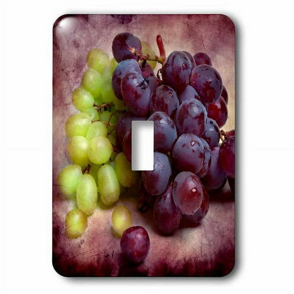 3dRose, Grapes green and red, single toggle switch