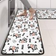 thumbnail image 2 of Kitchen Rugs Sets Of 2,White Cow Moo Pattern Anti Fatigue Kitchen Mat Rugs Non Slip Washable,Decorative Kitchen Floor Mats for Kitchen,Sink,Laundry,17"x47"+17"x47", 2 of 5