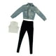 thumbnail image 5 of Chaqueta vaquera de mujer a escala 1:6, figura de acción, ropa, chaqueta vaquera de manga larga para Azul, 5 of 9