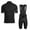 Black, variant on Mens Short Sets 2 Piece Outfits Cycling Sports Suit Men's And Women's Couple Short Sleeved Cycling Road Bike Cycling Backpacking Suit Stylish Vacation Outfits