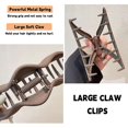 thumbnail image 3 of 5.1 Inch Medium Large Claw Clips For Thick Hair, Matte Square Hair Claws Clips For Hair, Girls' Hair Clips Claw, Big Hair Clip For Thin Hair, Neutral Hair Clips for Women (Large,White), 3 of 5