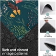 thumbnail image 3 of Colorful Mushroom Flower Dark Green Pattern Kitchen Rugs Sets Of 3,Kitchen Runner Rugs Non Skid Washable,Decorative Kitchen Floor Mats for Kitchen,Sink,Laundry,17"x30"+ 17"x47" + 17"x59", 3 of 6