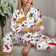 thumbnail image 4 of Wukai Canada Day Print Women's Pajama Set - Soft Long Sleeve Sleepwear for Comfort and Style-Large, 4 of 9