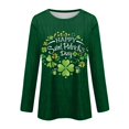 thumbnail image 4 of BDPORKAS St Patricks Day Shirts Women Lucky Irish Shamrock Long Sleeve Paddy's Day T-Shirts Graphic Tee Tops, 4 of 5