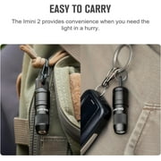 OLIGHT IMINI 2 EDC Rechargeable Flashlight 50 Lumens Compact and Portable Mini Light for Everyday Carry and Emergencies (Black)