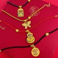 thumbnail image 3 of New Style Gold Store Same Style Pet Collar Fu Character Xiangyun Butterfly Abacus Pendant Cat Dog Accessories Puppy Necklace Jewelry, 3 of 10