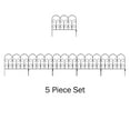thumbnail image 7 of Pure Garden Set of 5 Decorative Interlocking Metal Garden Fencing (Black), 7 of 7