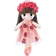 thumbnail image 1 of Kawaii Stuffed Soft Flower Girl Plush Toy Doll Girls Gift , 18 Inch ( Pink ), 1 of 4
