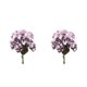 thumbnail image 3 of Bearachild Boda de flores de jardín de seda de hortensia artificial 2Conjunto Púrpura, 3 of 6