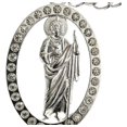 thumbnail image 3 of JOYARIS Llavero San Judas Tadeo Con Piedras Metal Recuerdo Plata DM-0001219, 3 of 4