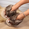 thumbnail image 3 of Cozy Slippers Ofreoo Women's Versatile Double-Size Flops Fleece Lining Warm Comfortable Slippers, 3 of 7