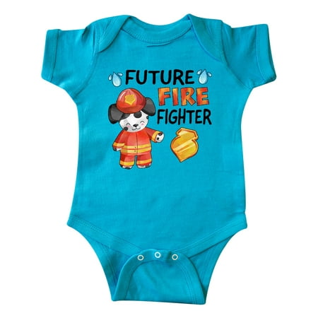 

Inktastic Future Fire Fighter with Cute Dalmatian Dog Gift Baby Boy or Baby Girl Bodysuit