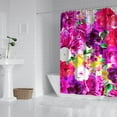 thumbnail image 3 of Waterproof Pioneer Shower Curtain 84x72 Inch Polyester Unique Colorful Floral Shower Curtain for Bathroom Hotel Home Decor with 12 Plastic Hooks, 3 of 5